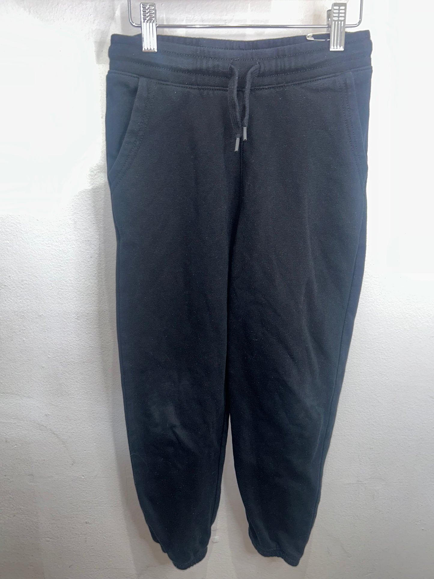 Black drawstring joggers 8y
