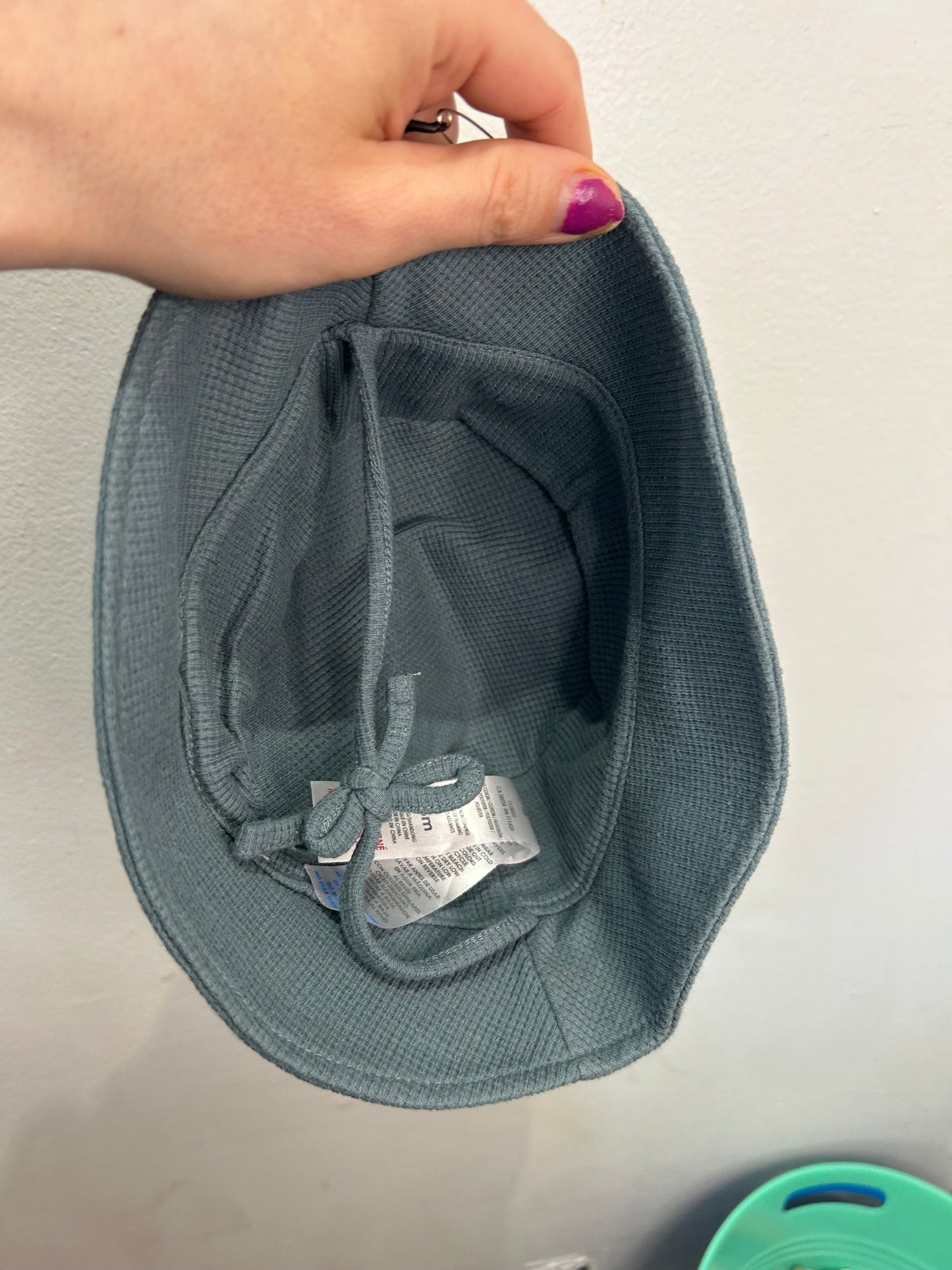 Teal bucket hat 0-6m