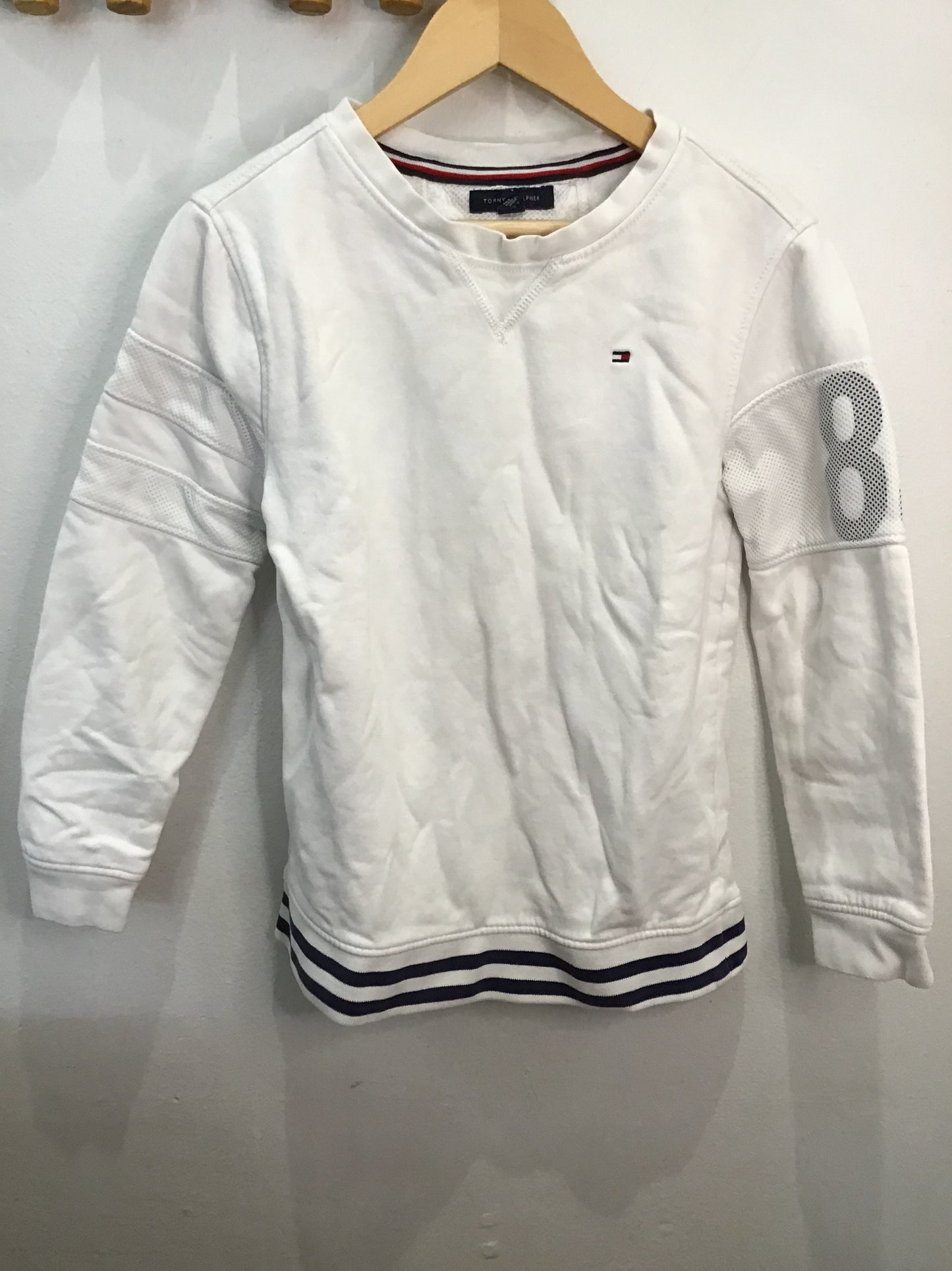 Pullover white 8-10y