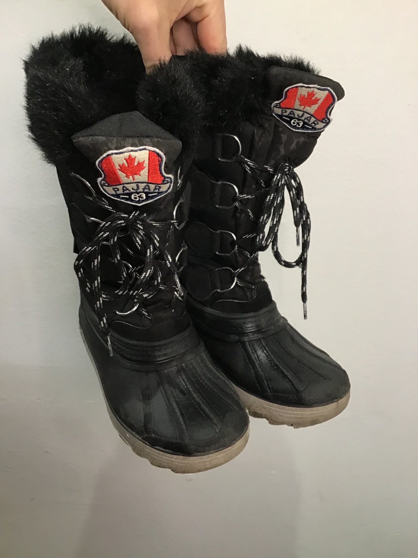 Y3 Pajar black winter boots