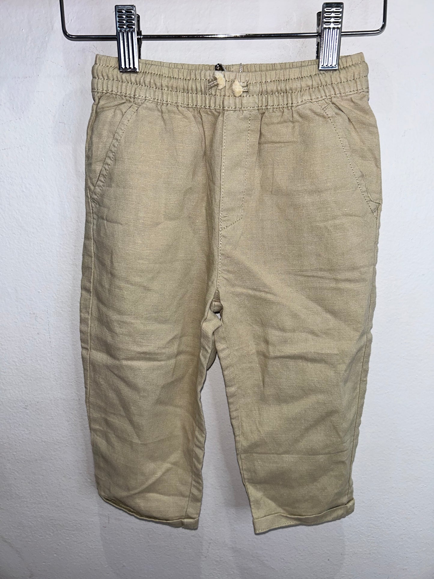 Beige linen pants 18-24m