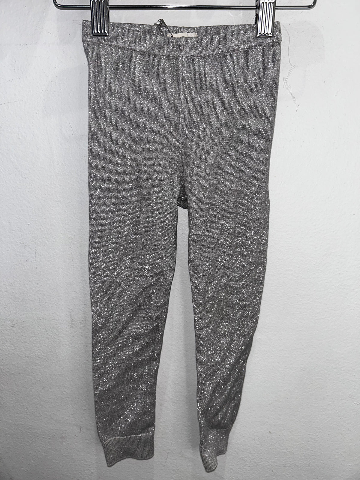 Silver sparkly leggings 2-3y