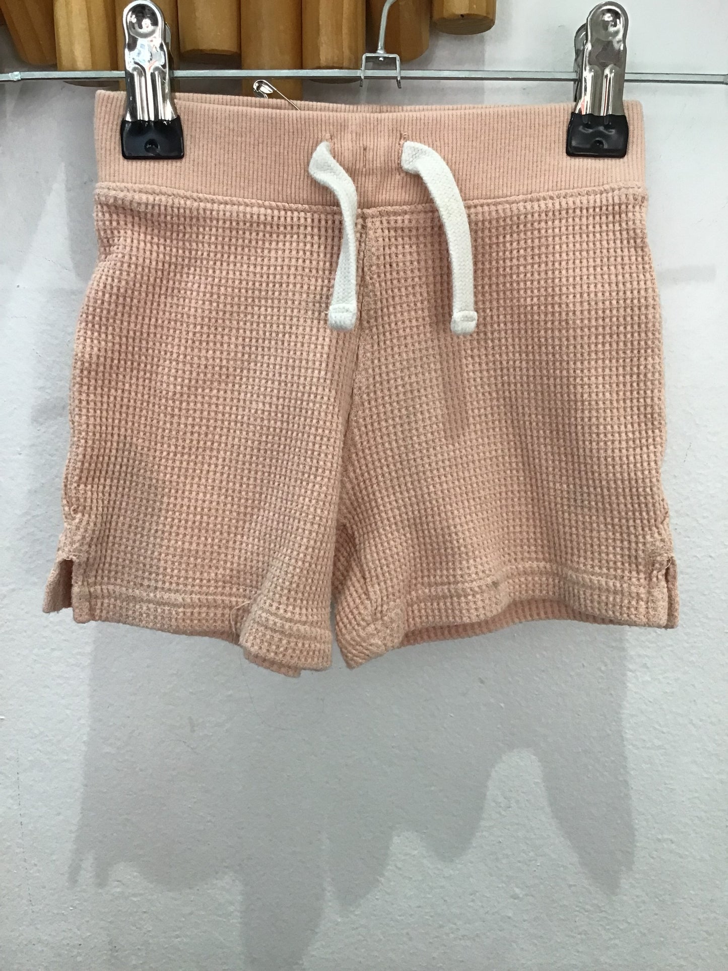 Shorts peach waffle 9m