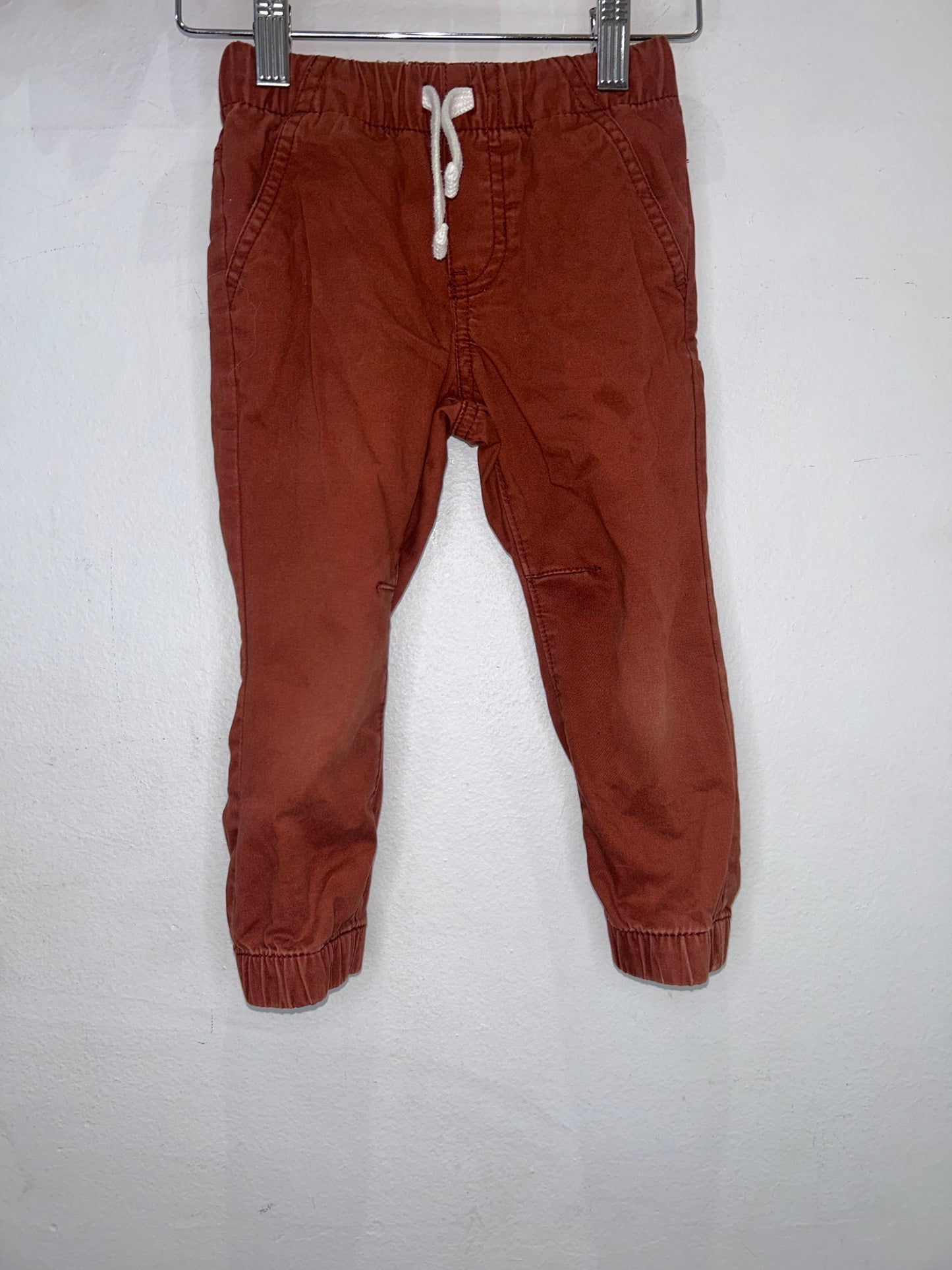 Brown jogger style pants 2y