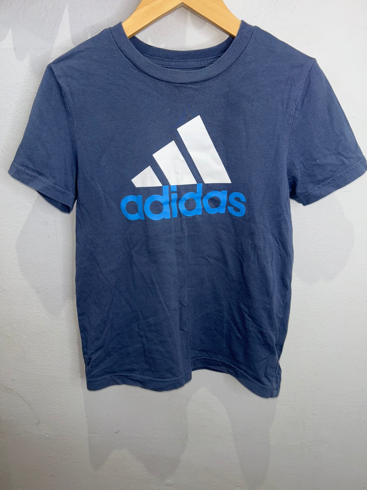 Adidas mute blue tee 7y