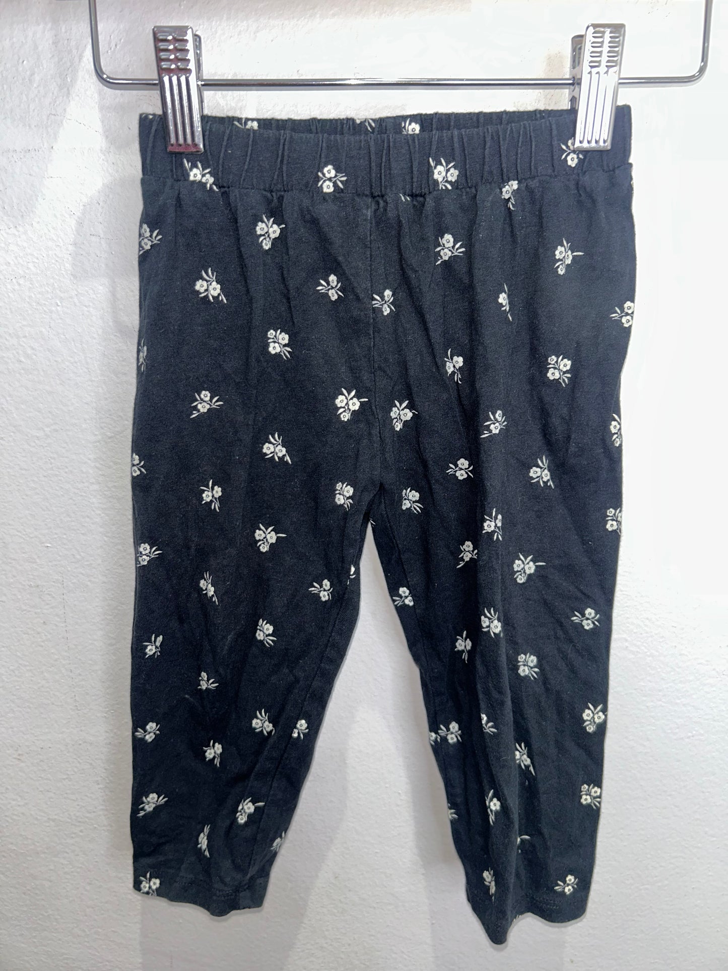 Black floral set 18-24m