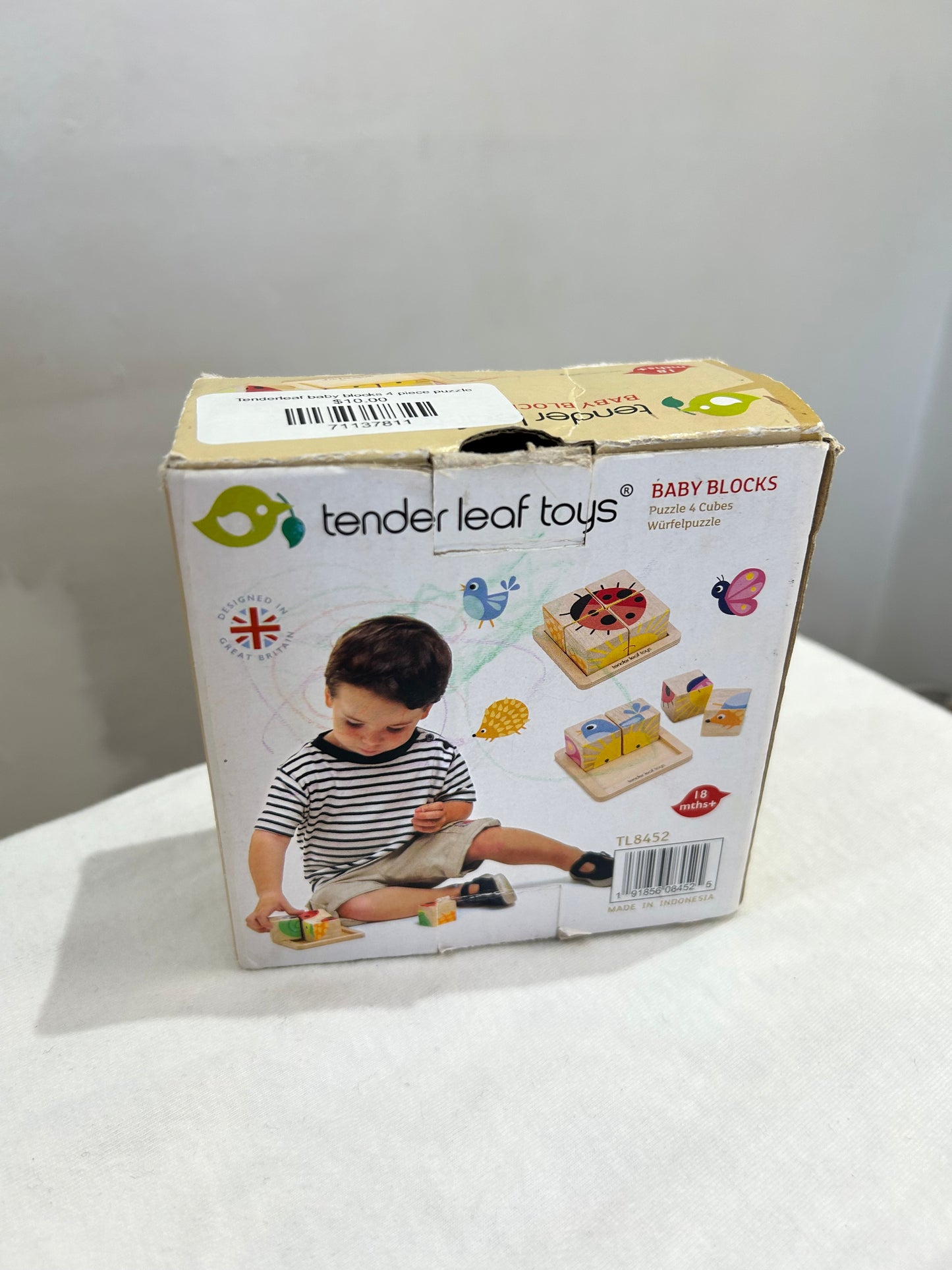 Tenderleaf baby blocks 4 piece puzzle