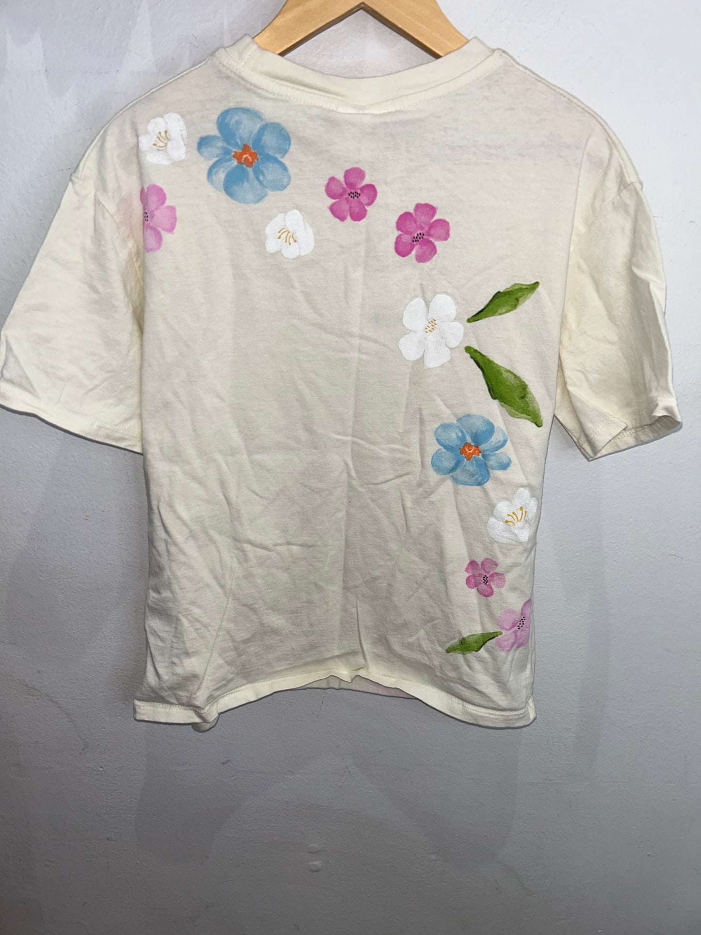 Soft flower print tee 11-12y