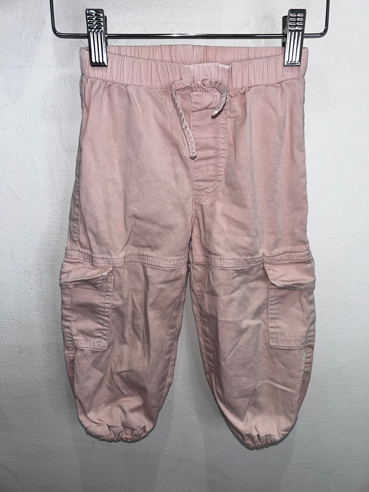 Light pink cargo pants 18-24m