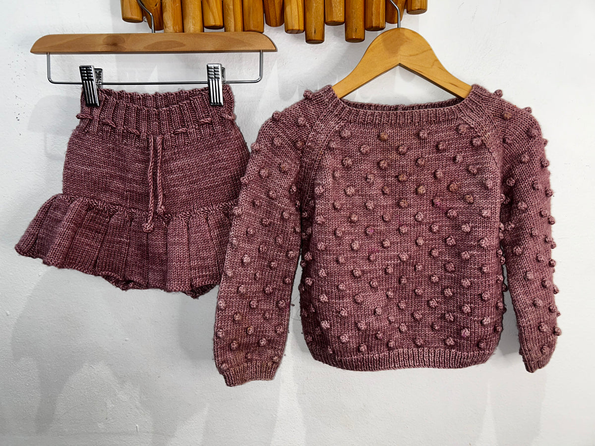 Misha and Puff pink sweater 3-4y