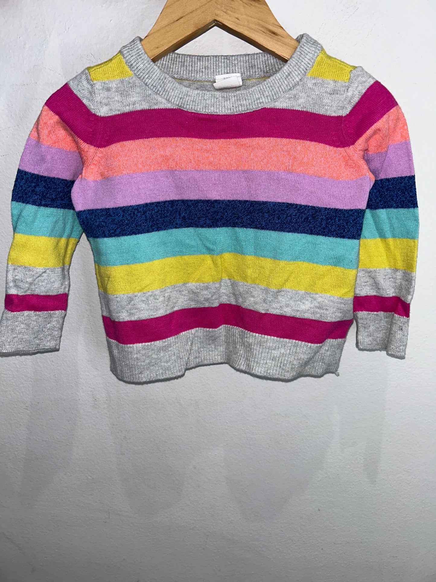Colourful stripes lightweight sweater 12-18m