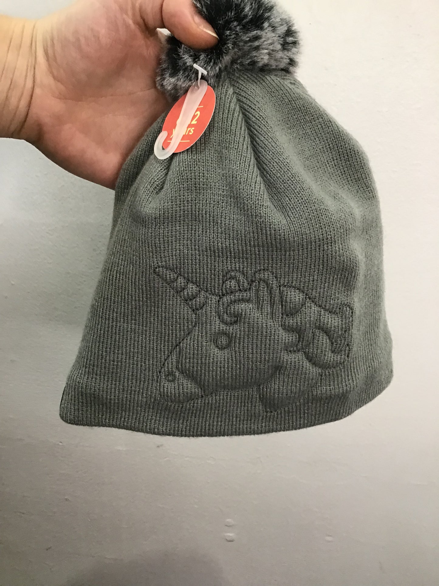 Kombi grey unicorn hat 6-14y NEW