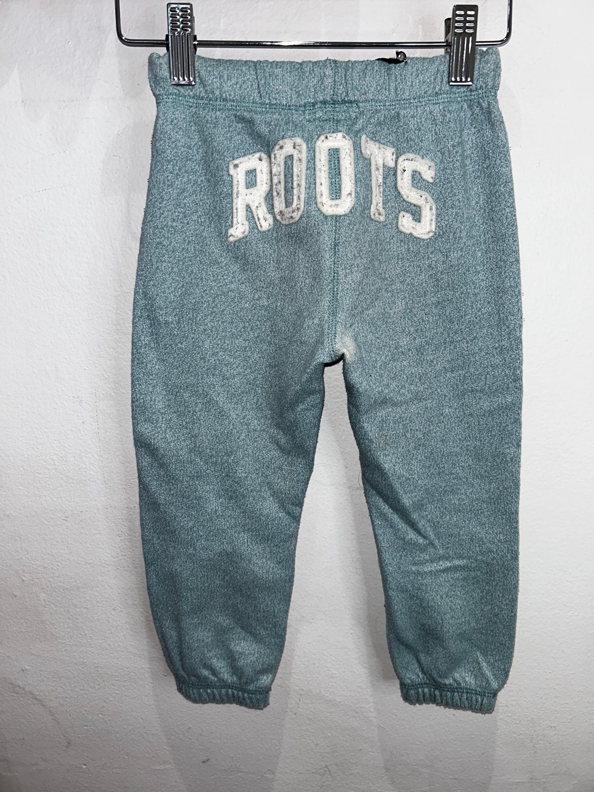 Roots teal bum logo joggers 3y*
