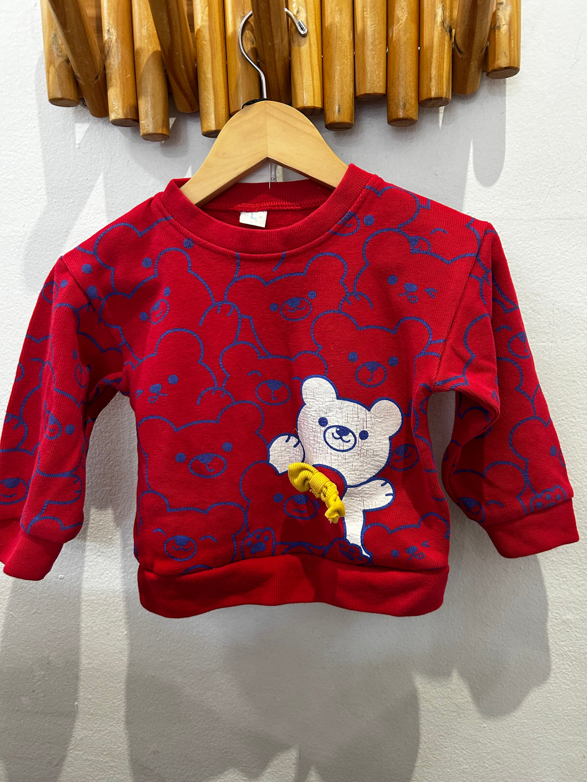 Red bears pullover 18m