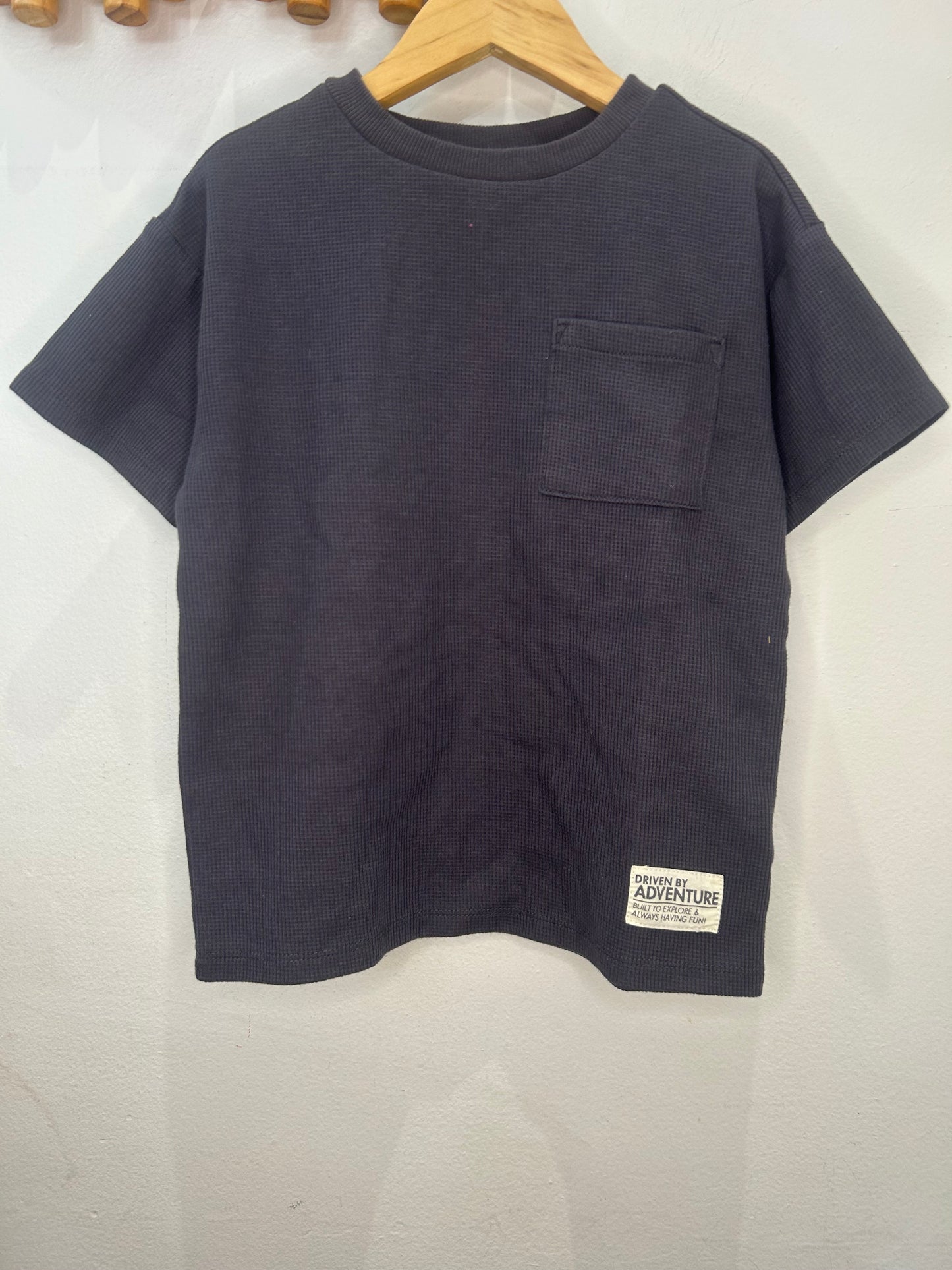 Ash thick waffle tee 6y