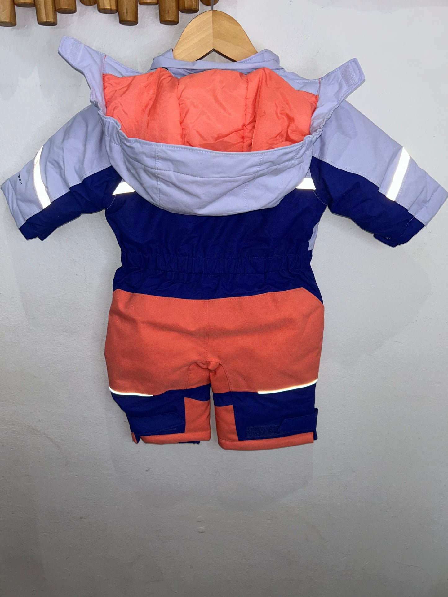 Columbia neon and blue snowjacket 3-6m