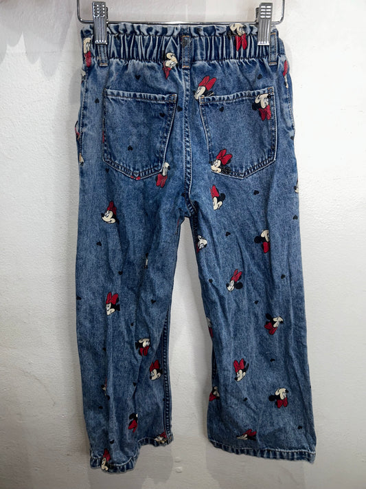 Minnie Mouse wide leg jeans 6-7y