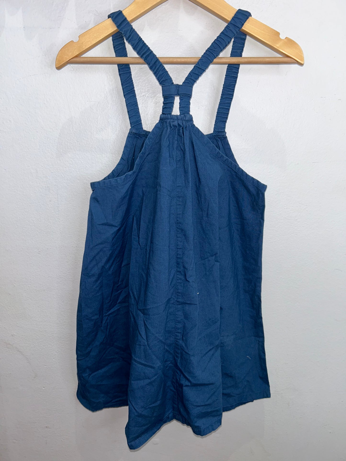 Blue poplin tanktop 8y