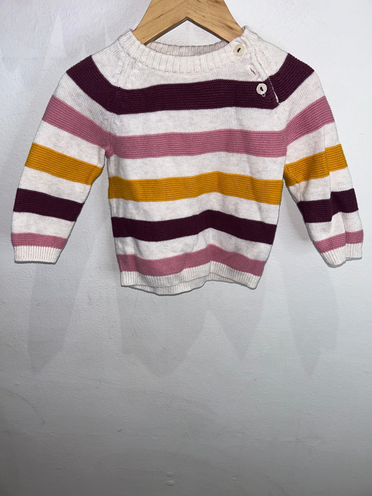 Oversized stripes sweater 4-6m