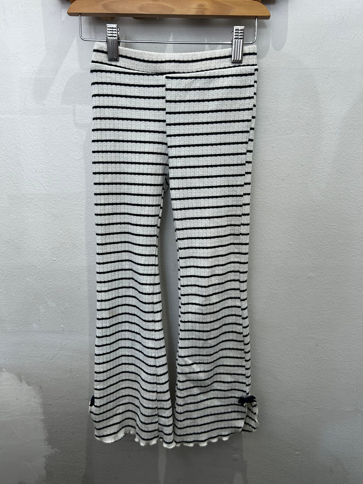 Stripes flare leggings 6-7y*