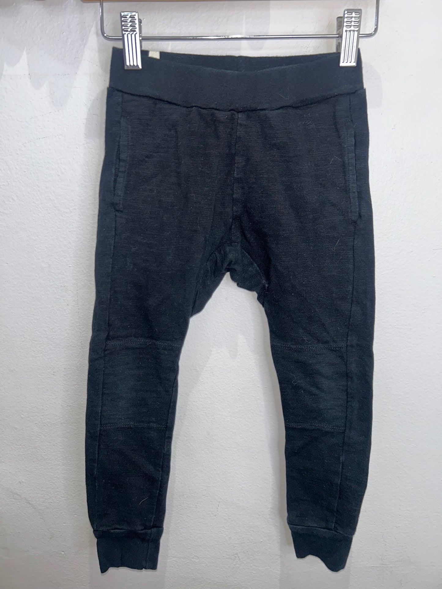 Minimioche black pants 3-4y