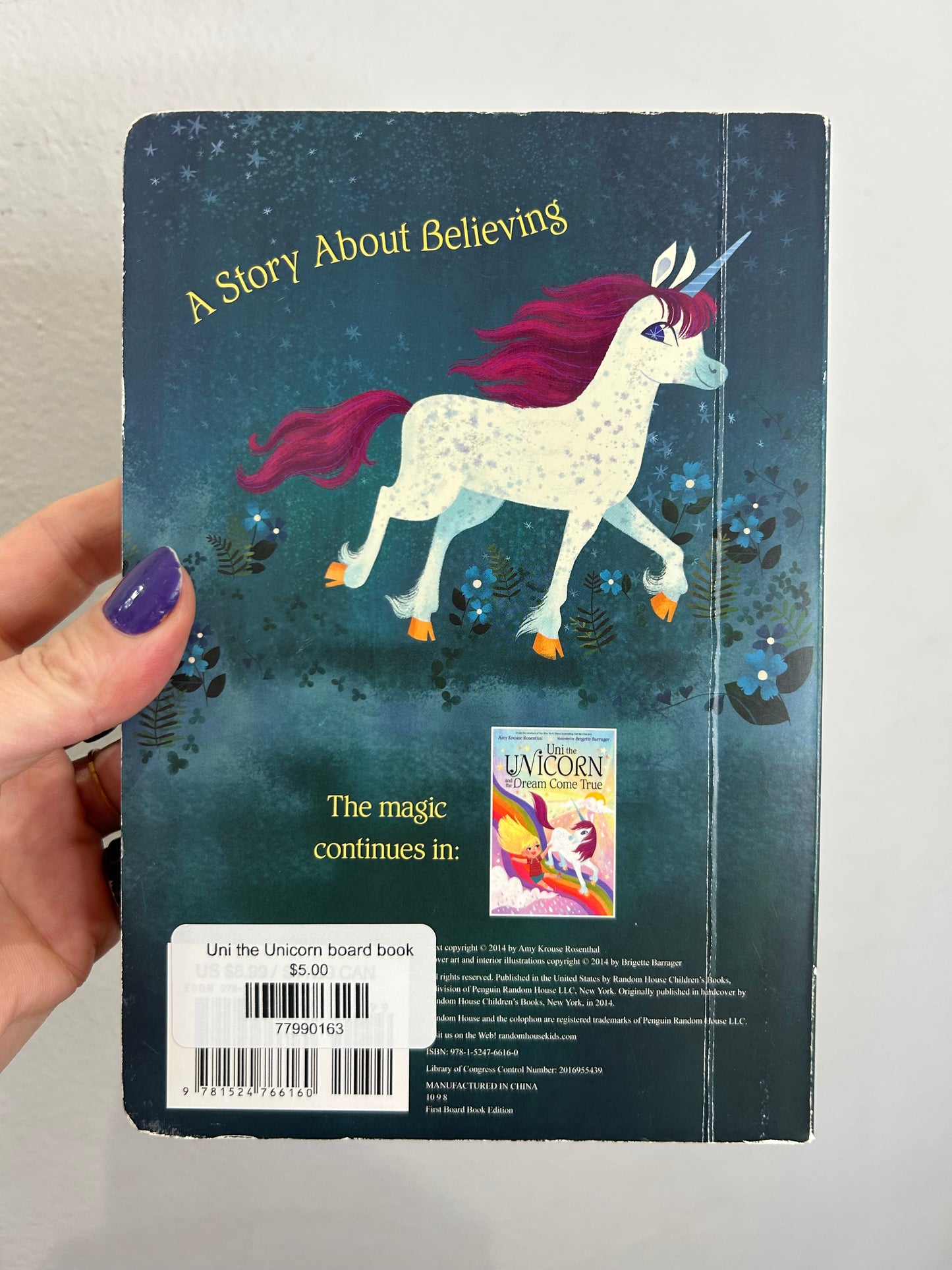 Uni the Unicorn board book