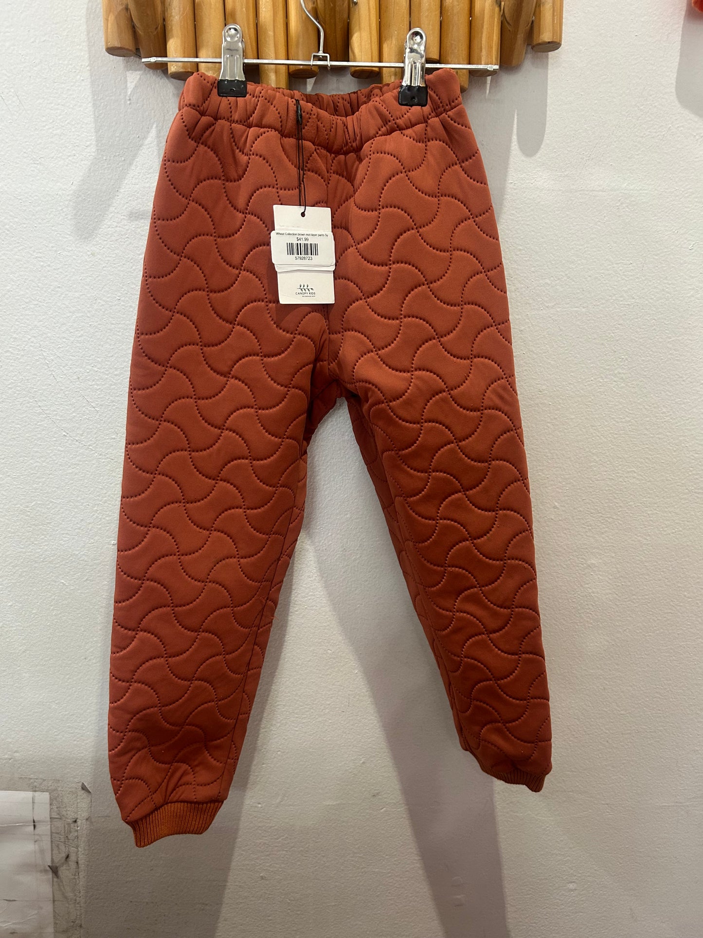Wheat Collection brown mid-layer pants 5y