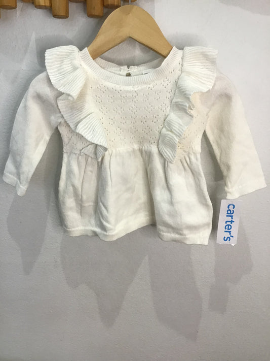 Frilly sweater dress 3m NEW