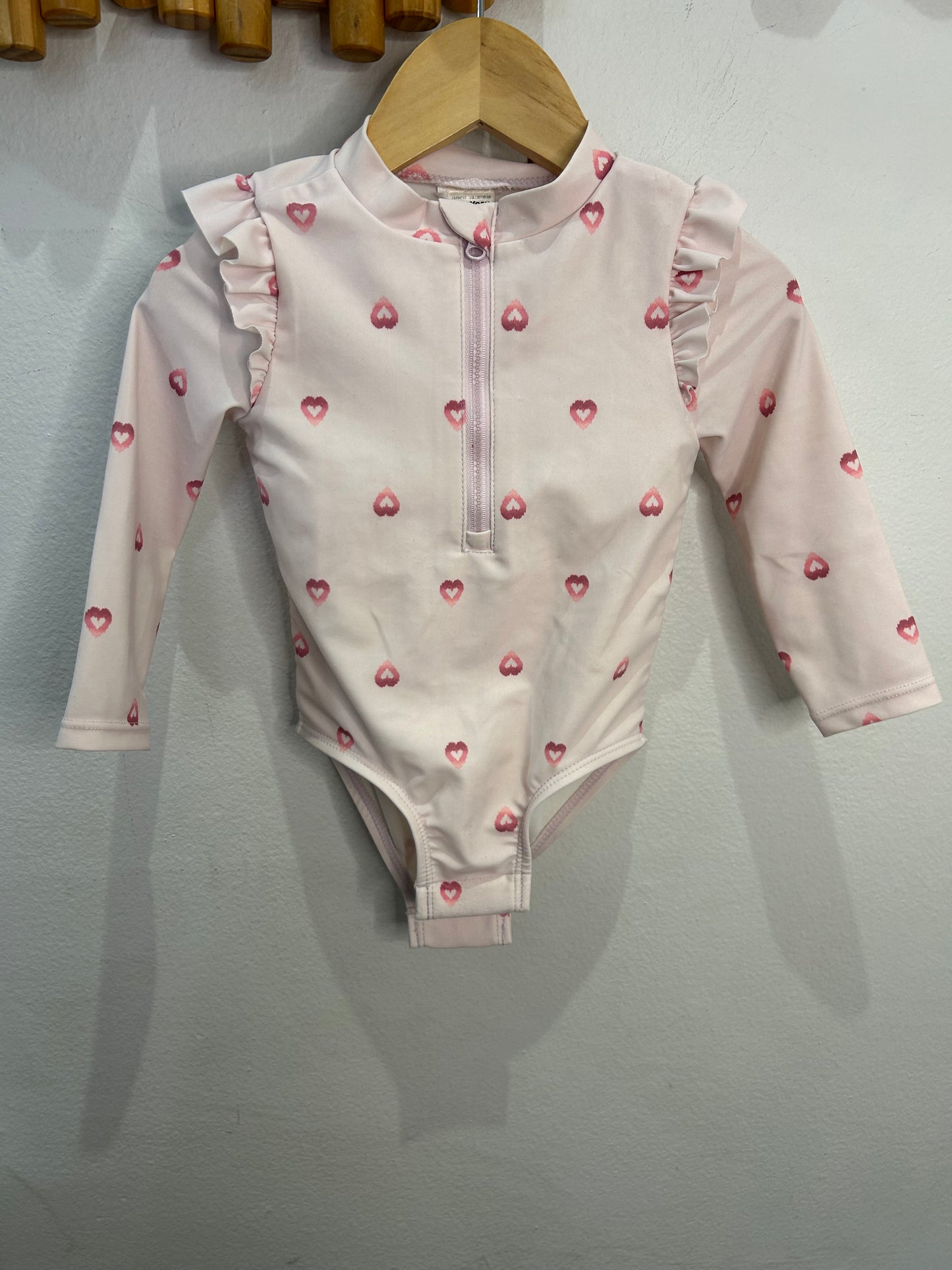 Little hearts swimsuit 12m