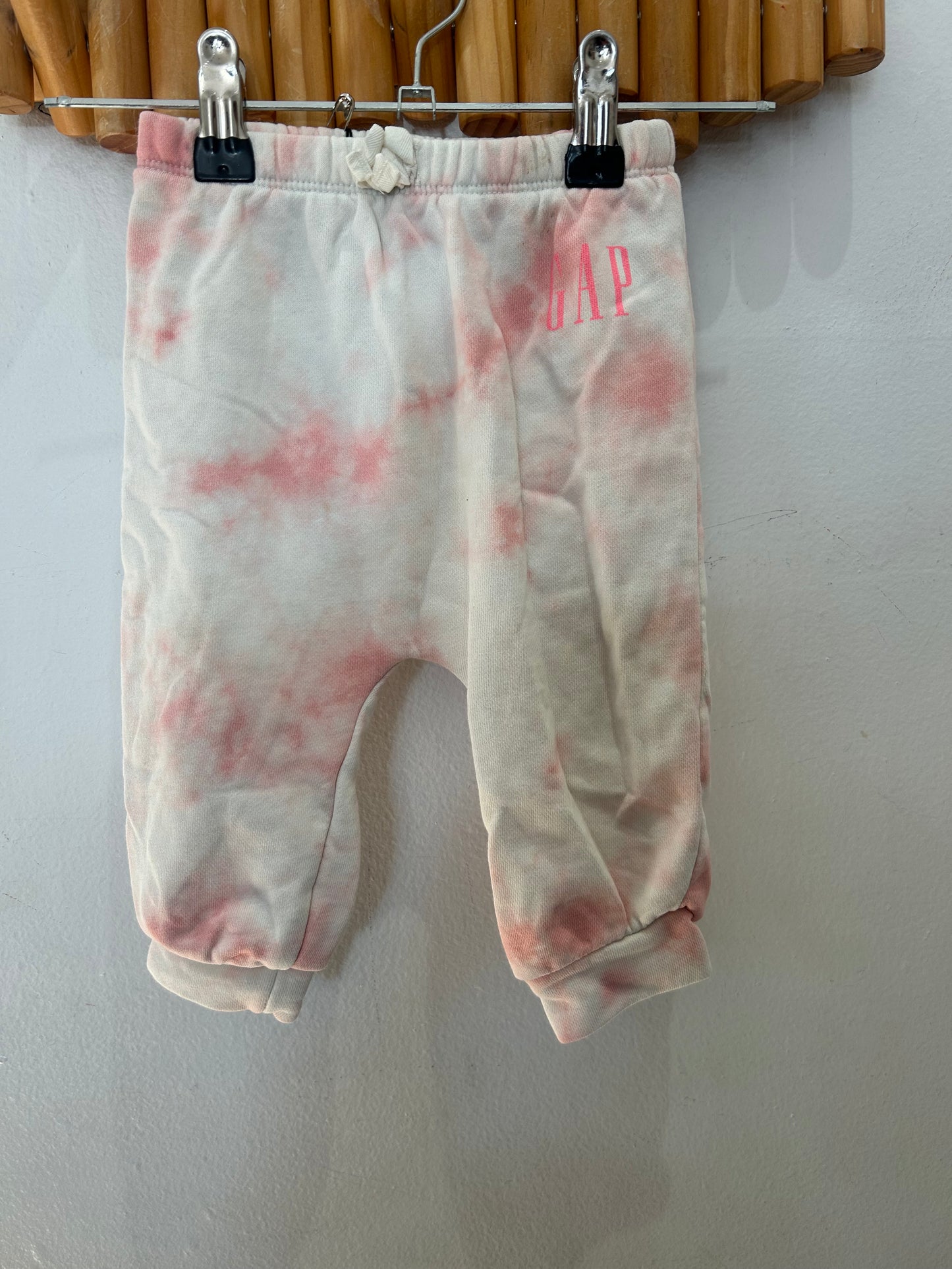 Pink tie dye joggers 6-12m