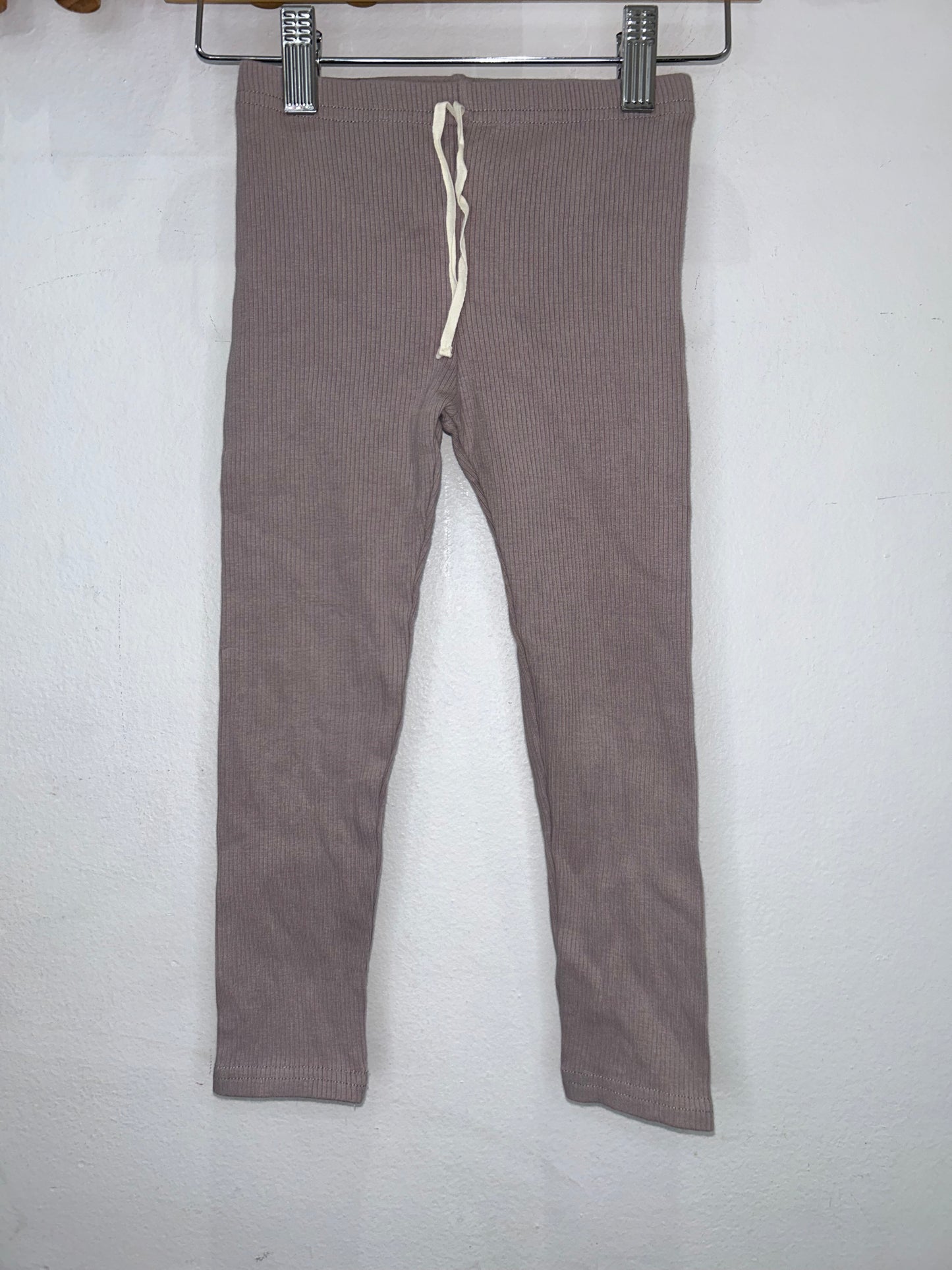Jamie Kay grey ribbed leggings 4y