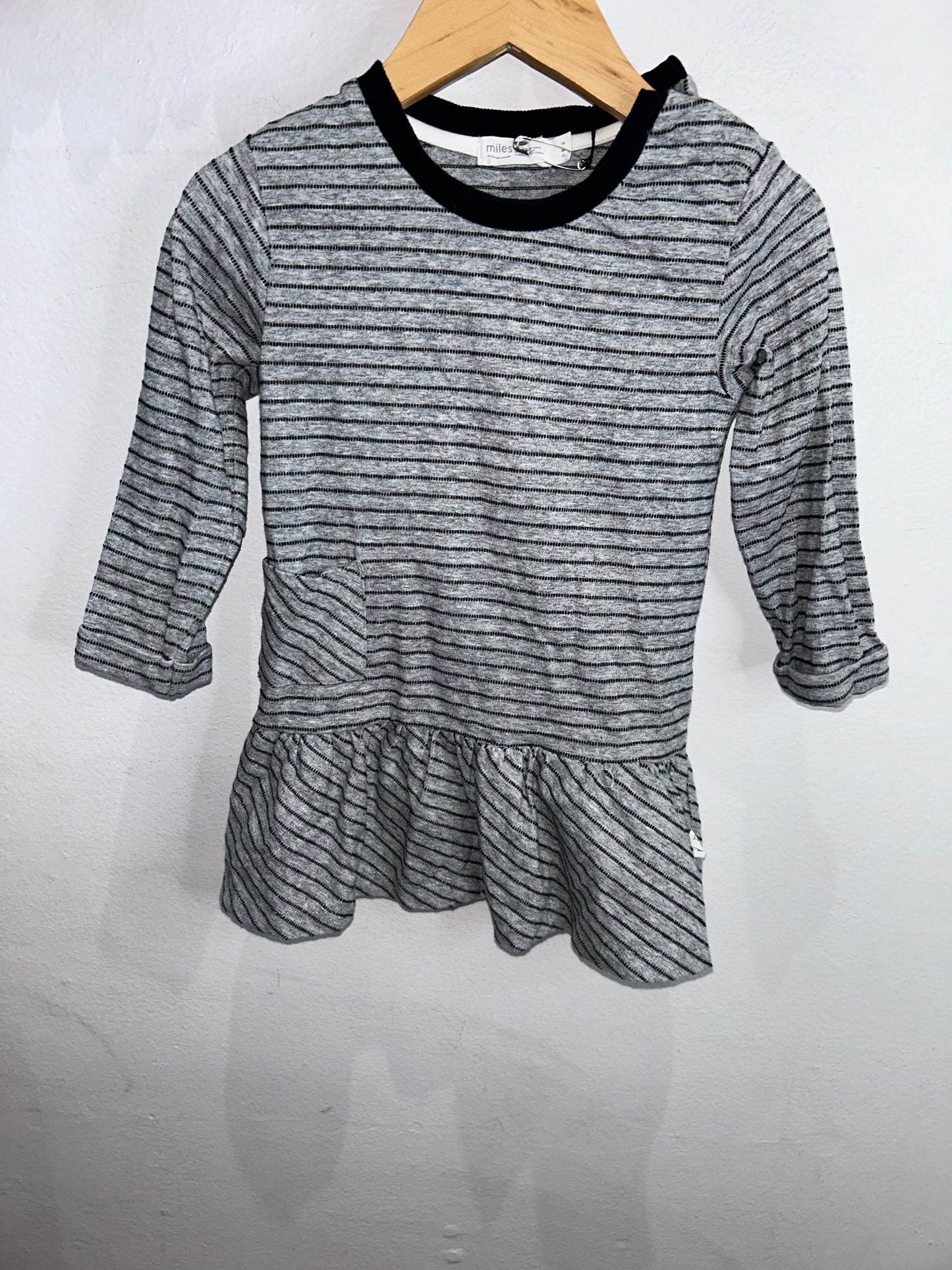 Miles the Label black embroidery dress 18m