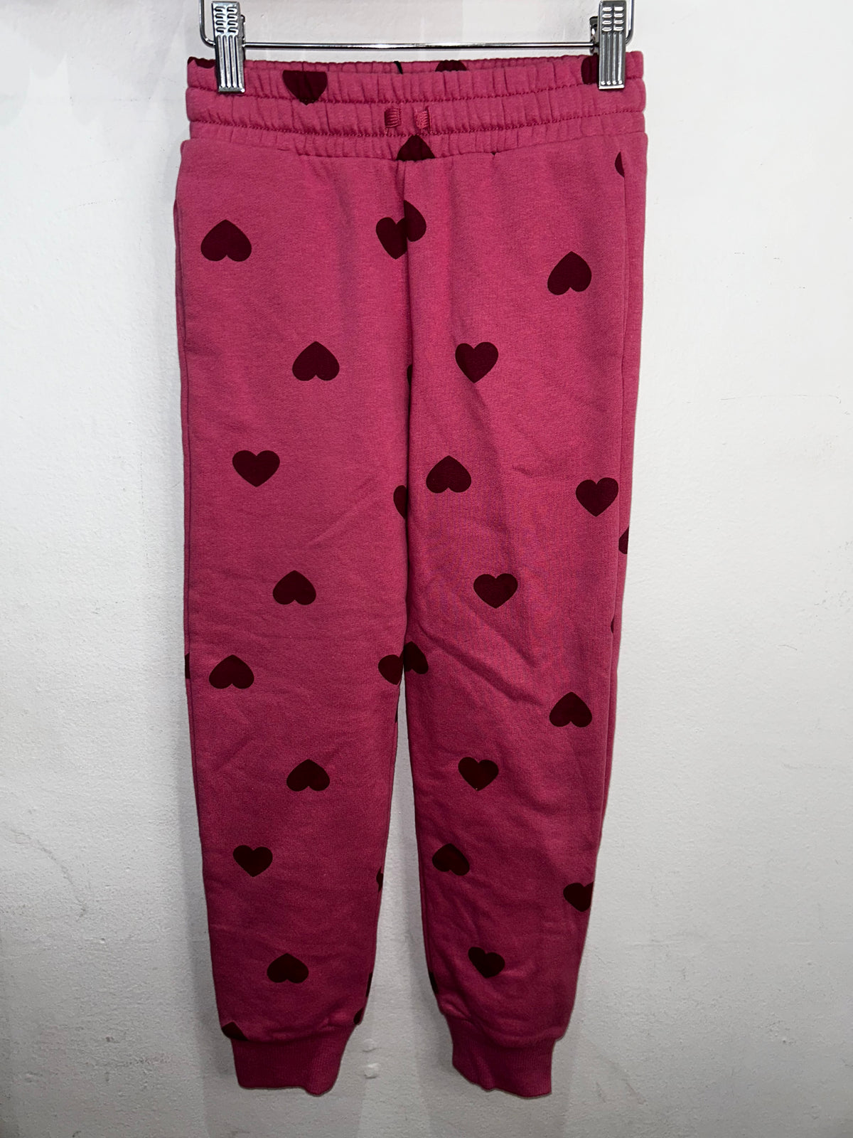 Pink hearts joggers 7-8y