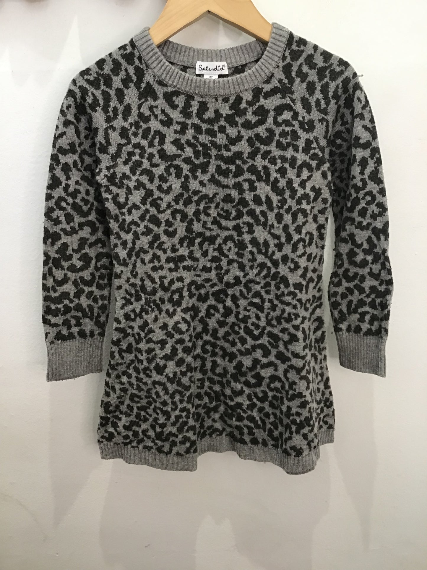 Ash leopard swater dress 3y