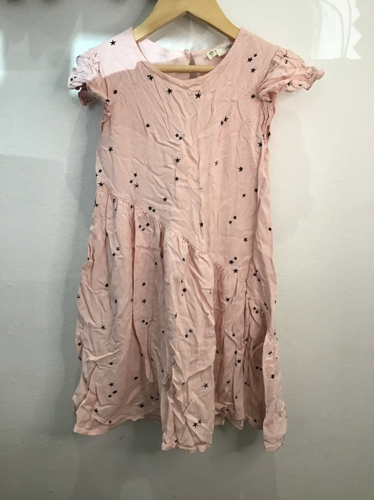 Dress pink stars 6y