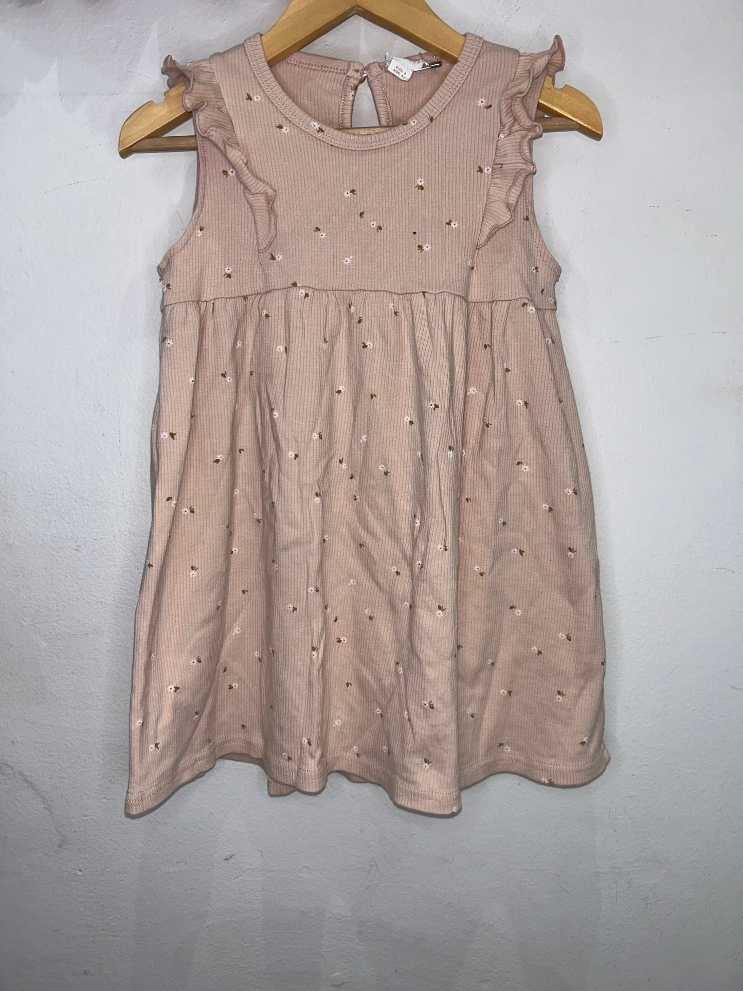Jamie Kay pink ribbed dress 4y
