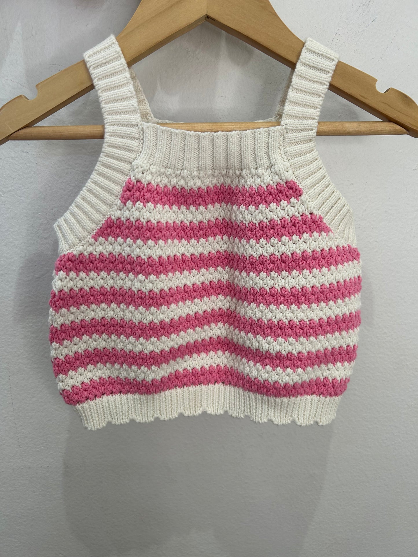 Pink crochet set 4y NEW