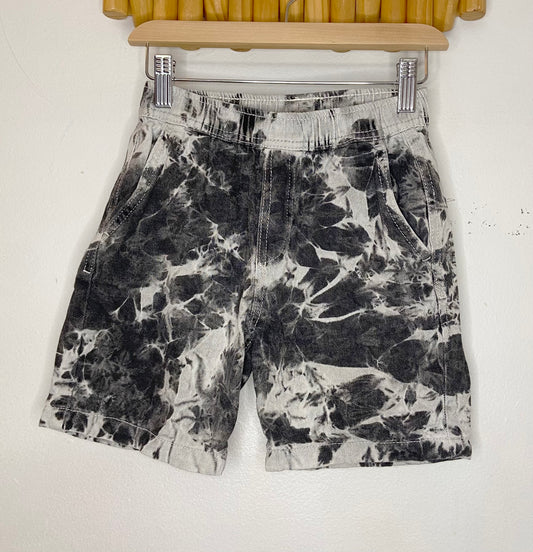 Marbled jean pull-on shorts 7y