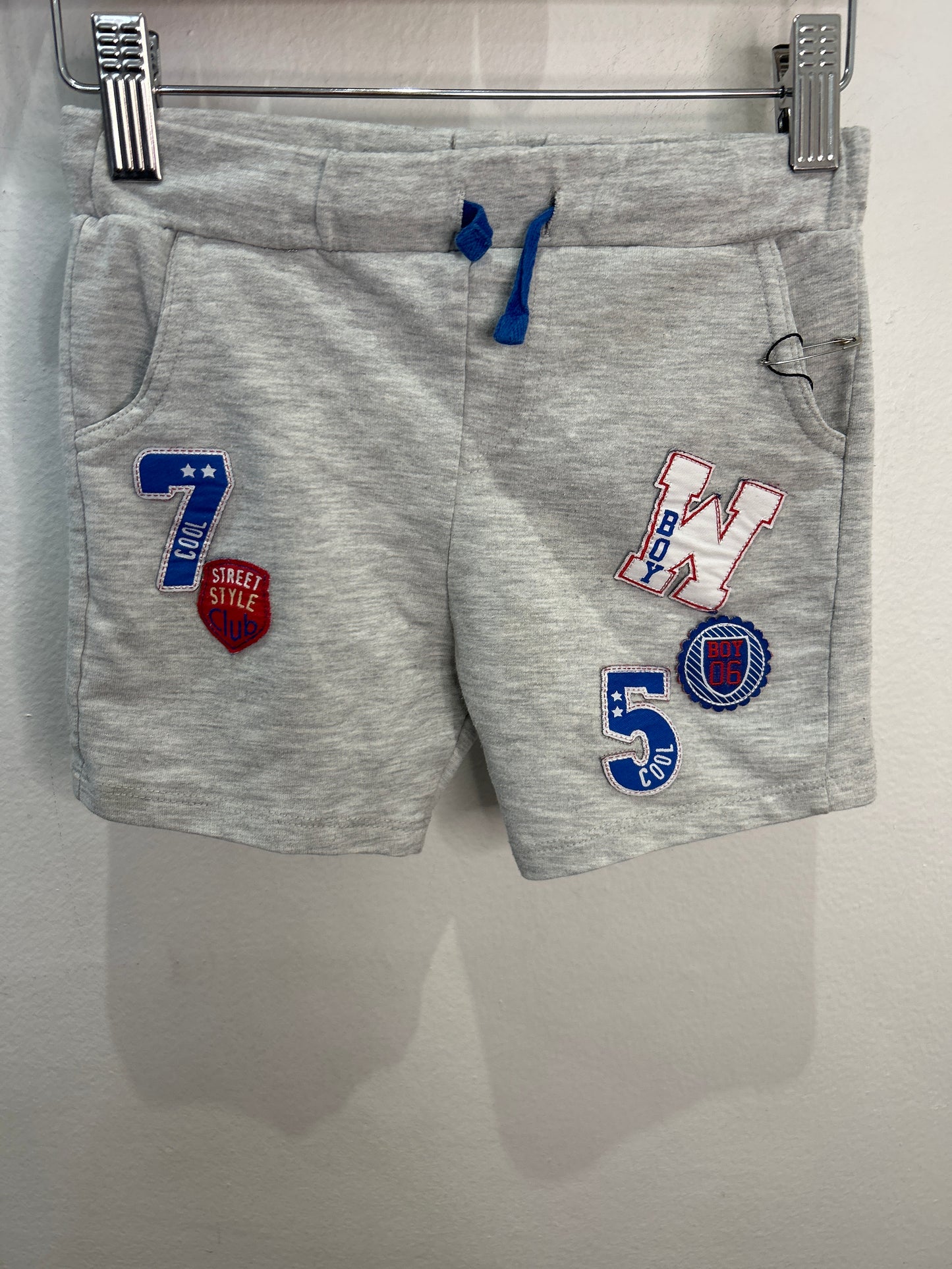 Baseball patches shorts 2-3y