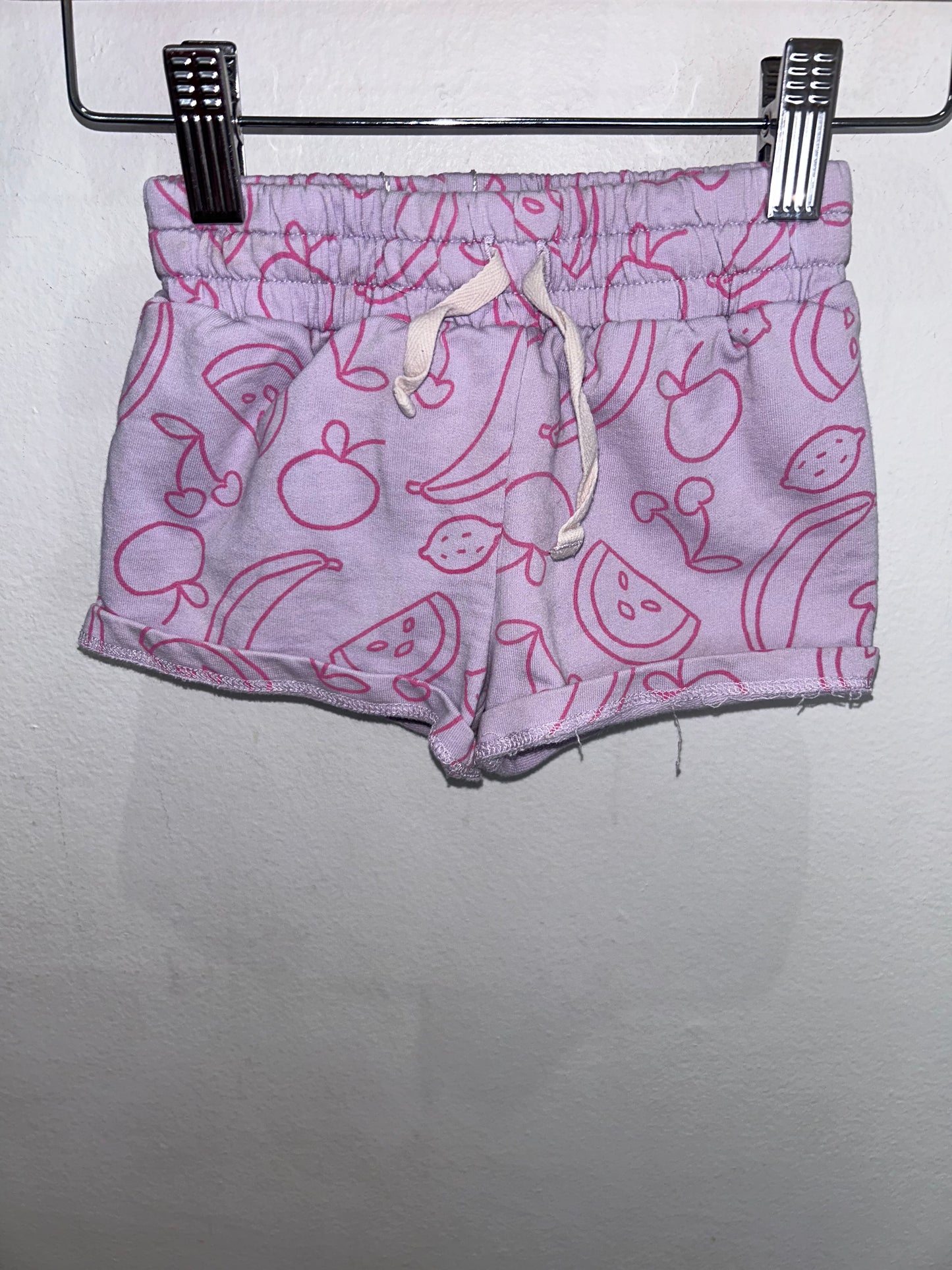Fruits purple shorts 4y