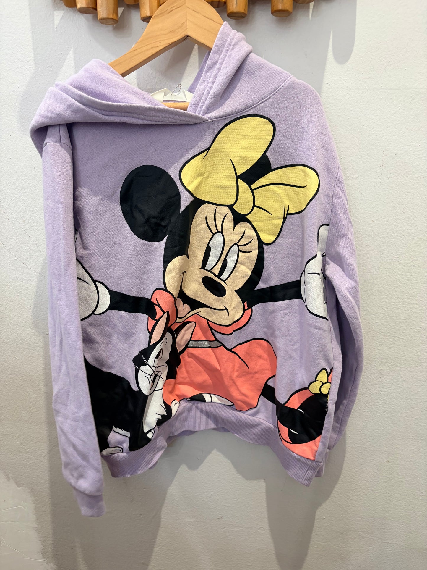 Lavender Minnie hoodie 8-9y