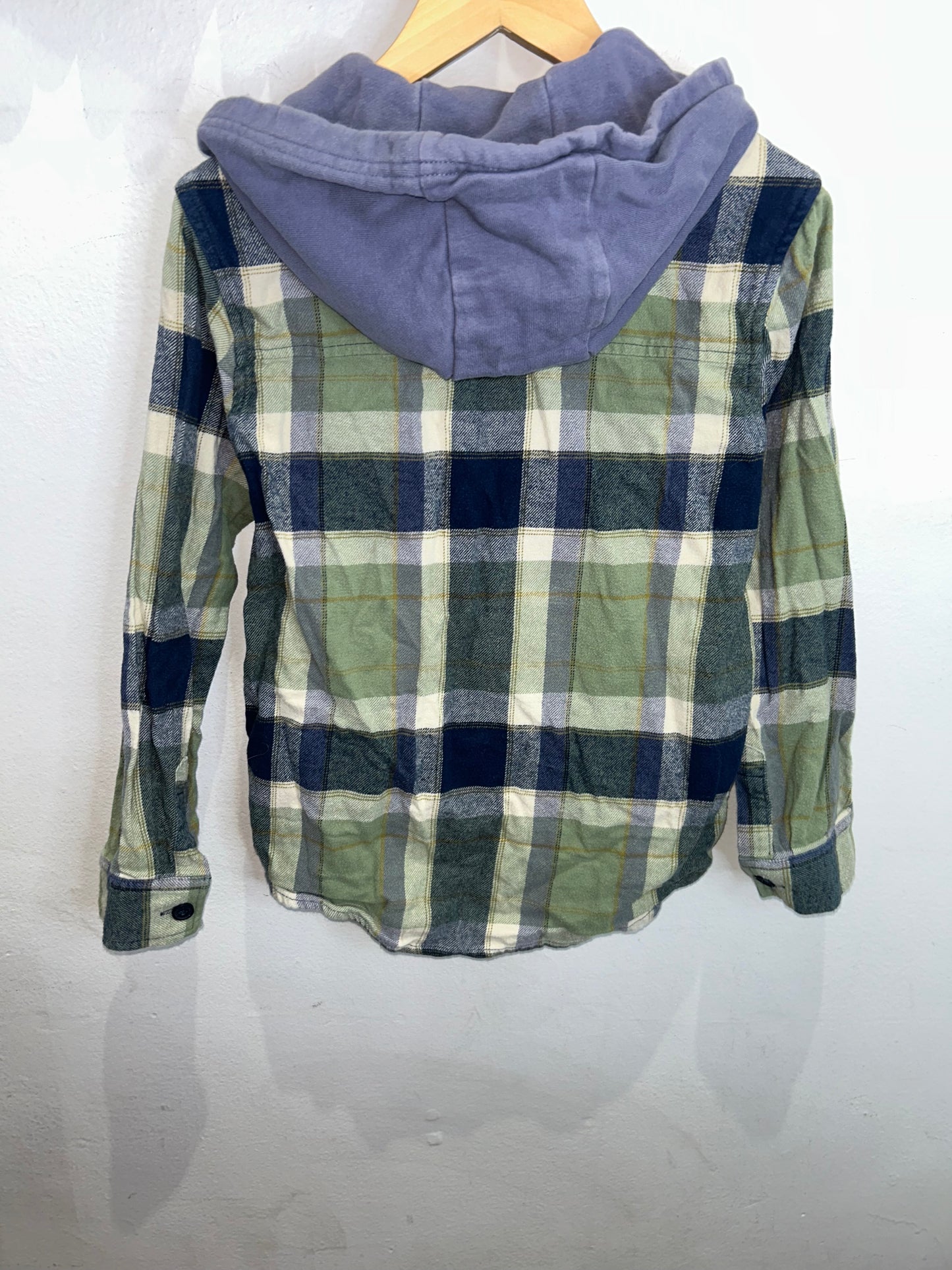 Flannel shirt zip-up 9-10y