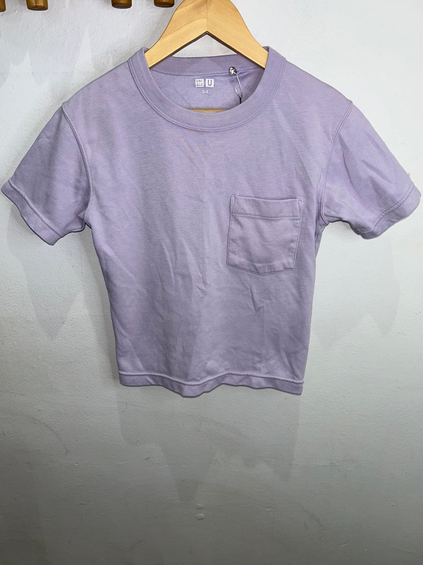 Lavender thick oversized tee 3-4y