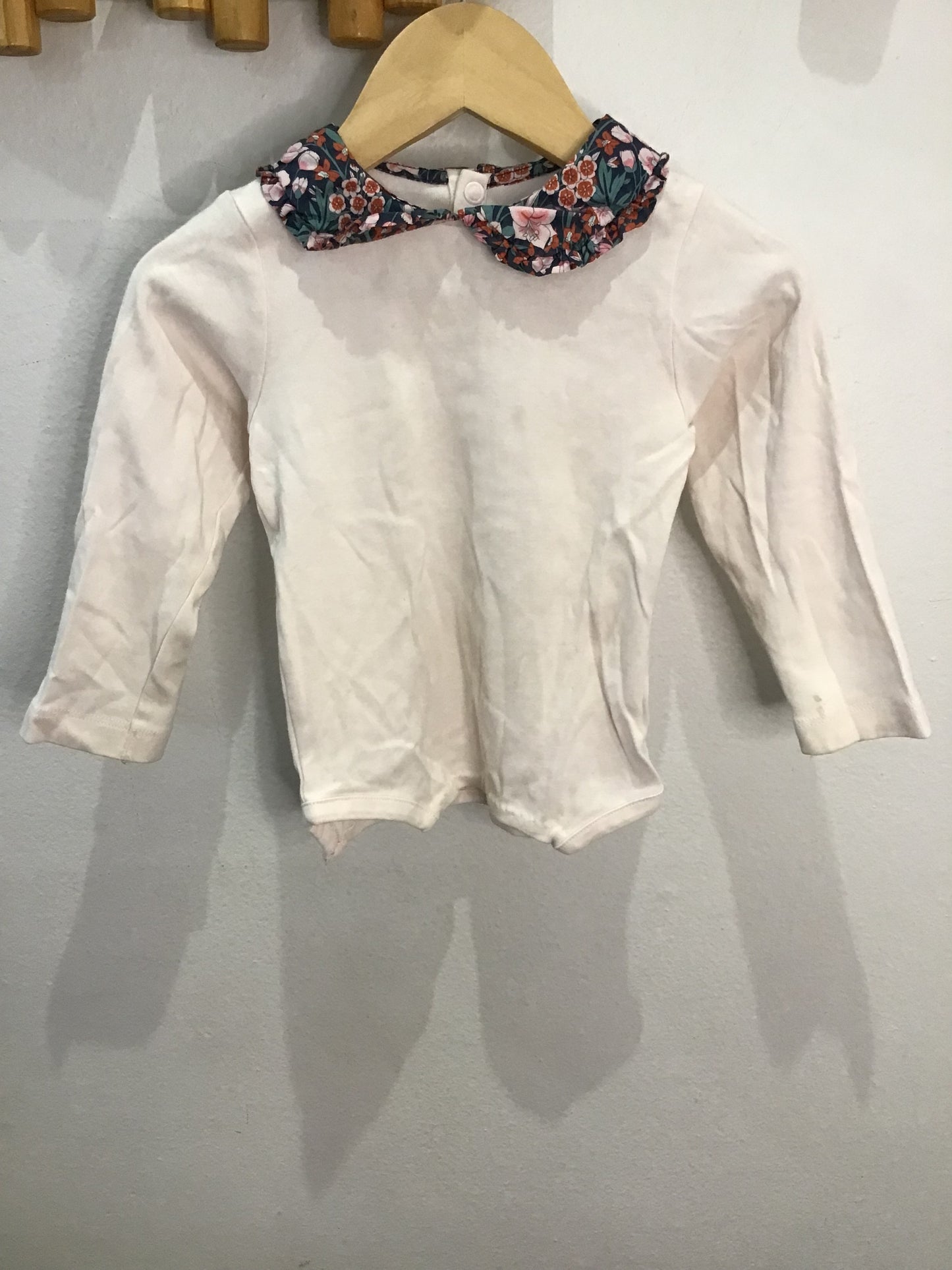 Floral collar fitted longsleeve 18-m