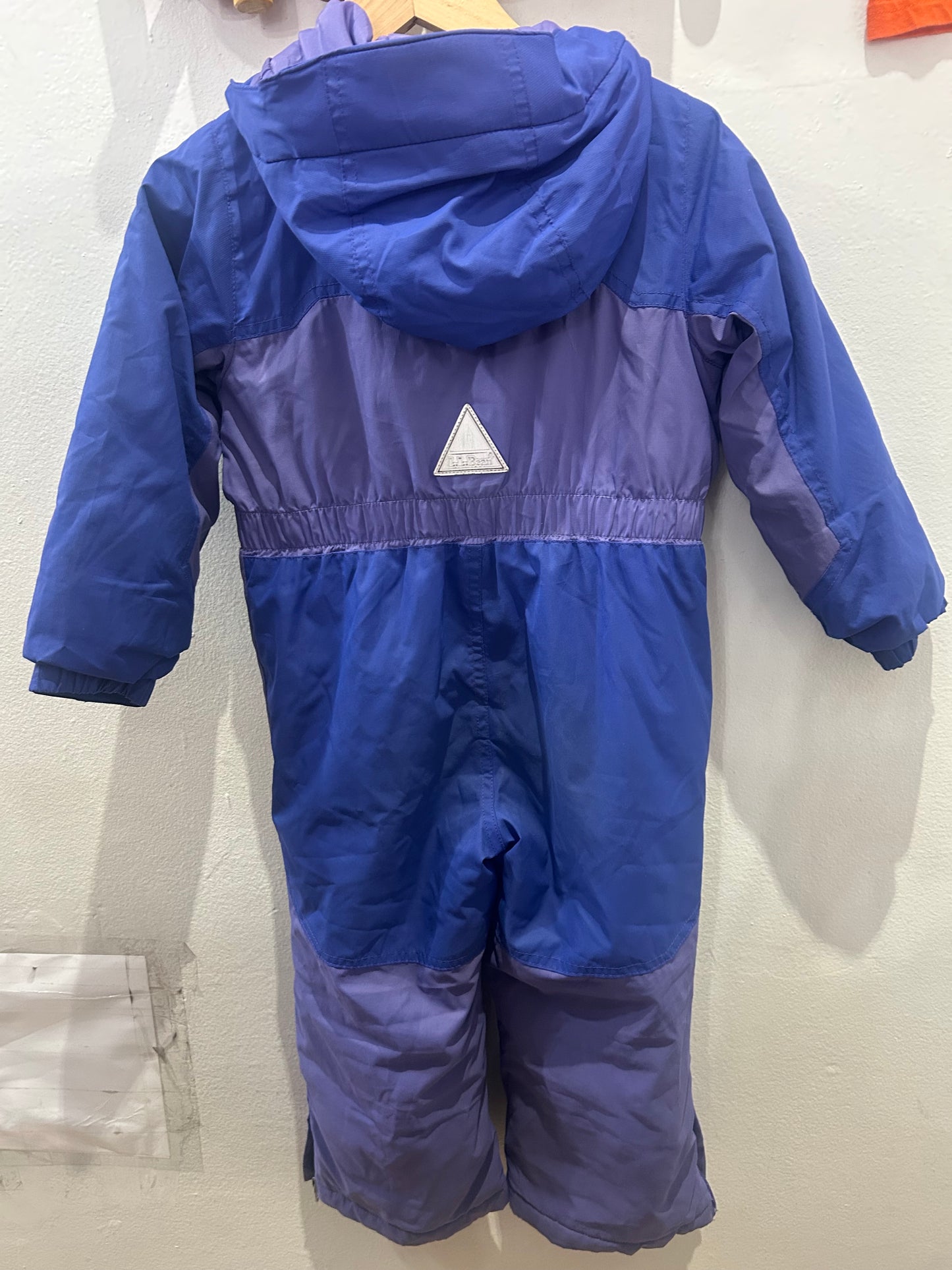 LL Bean purple snowsuit 3y