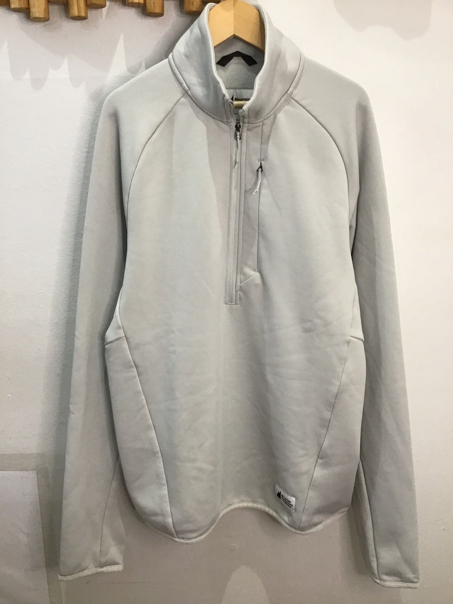 MEC grey activewear quarterzip - adult S