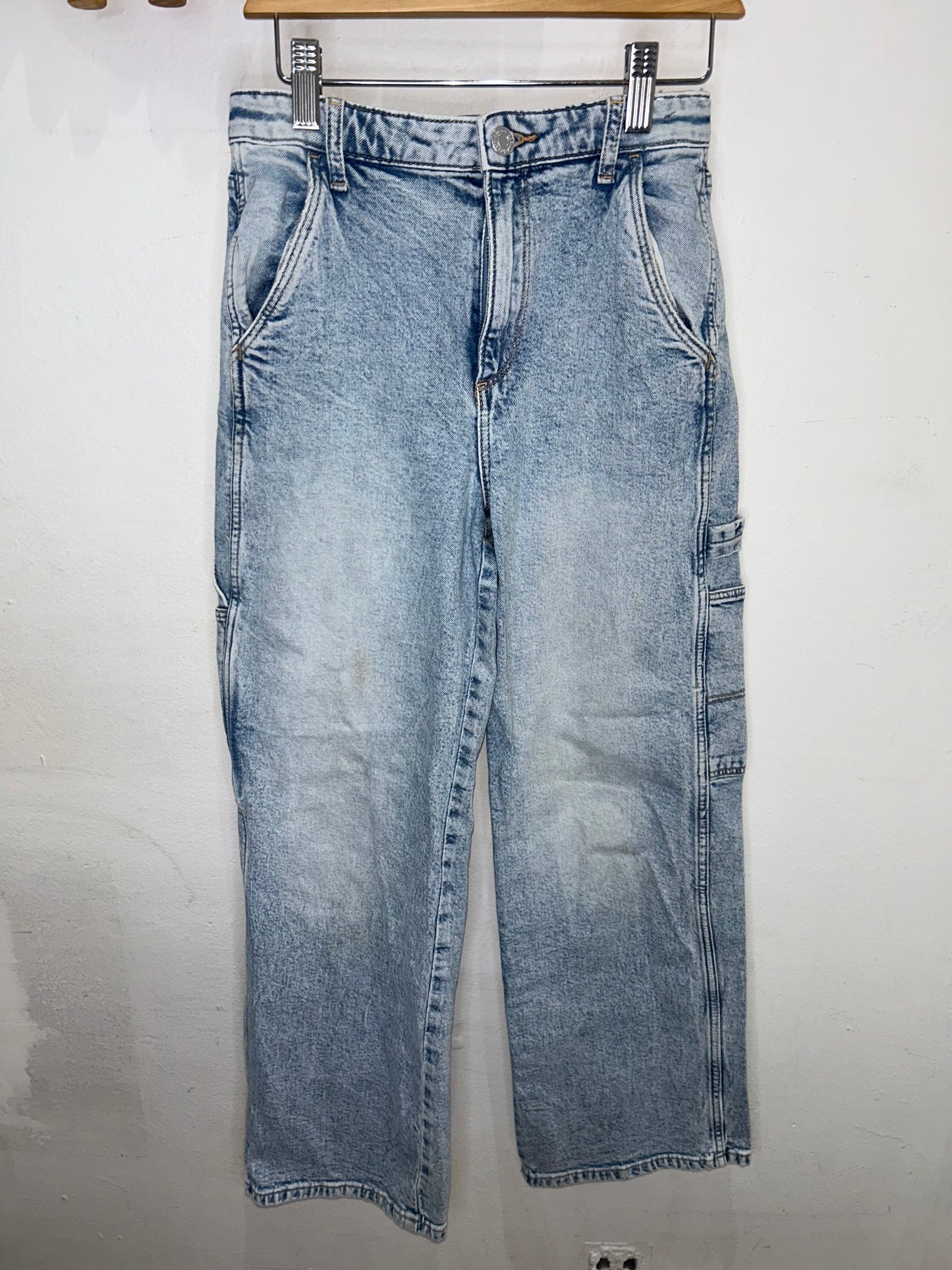 Wide Leg High Waist Jeans 11-12y