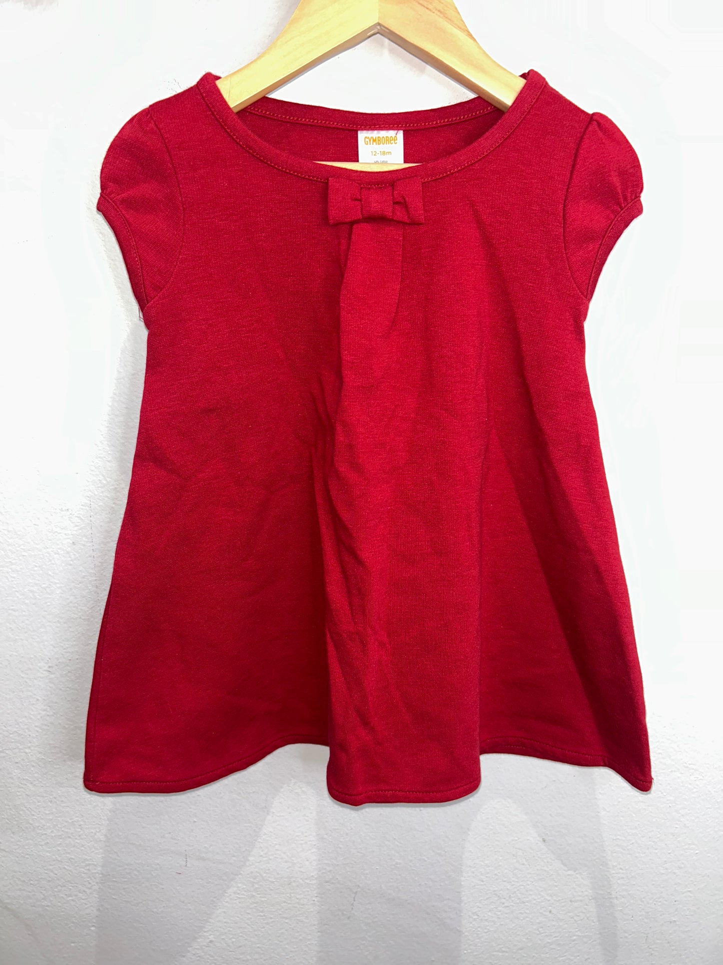 Red bow dress 12-18m