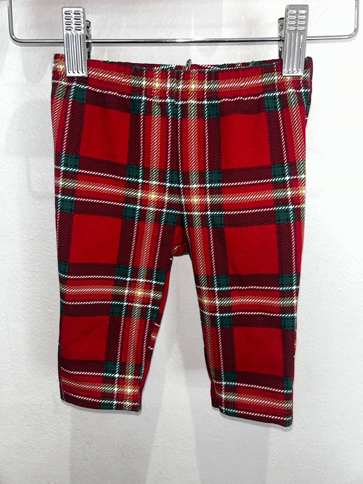 Red checkered fleece pants 3m