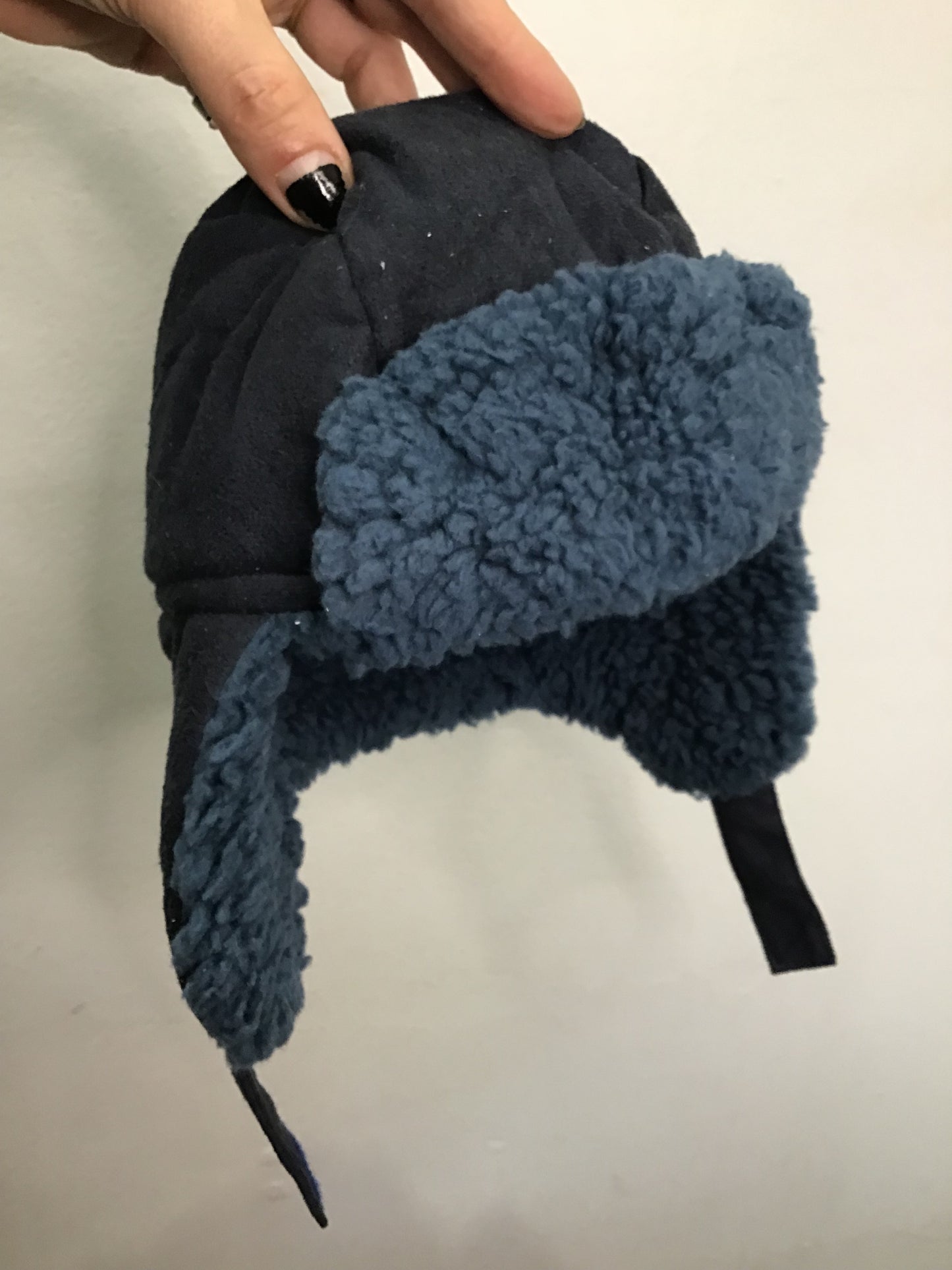 Blue aviator hat 0-12m